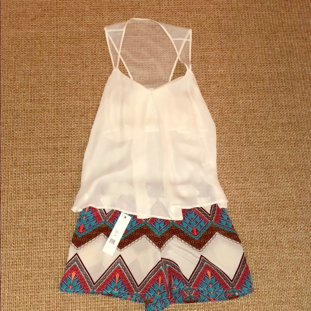 Silk loose fit shorts